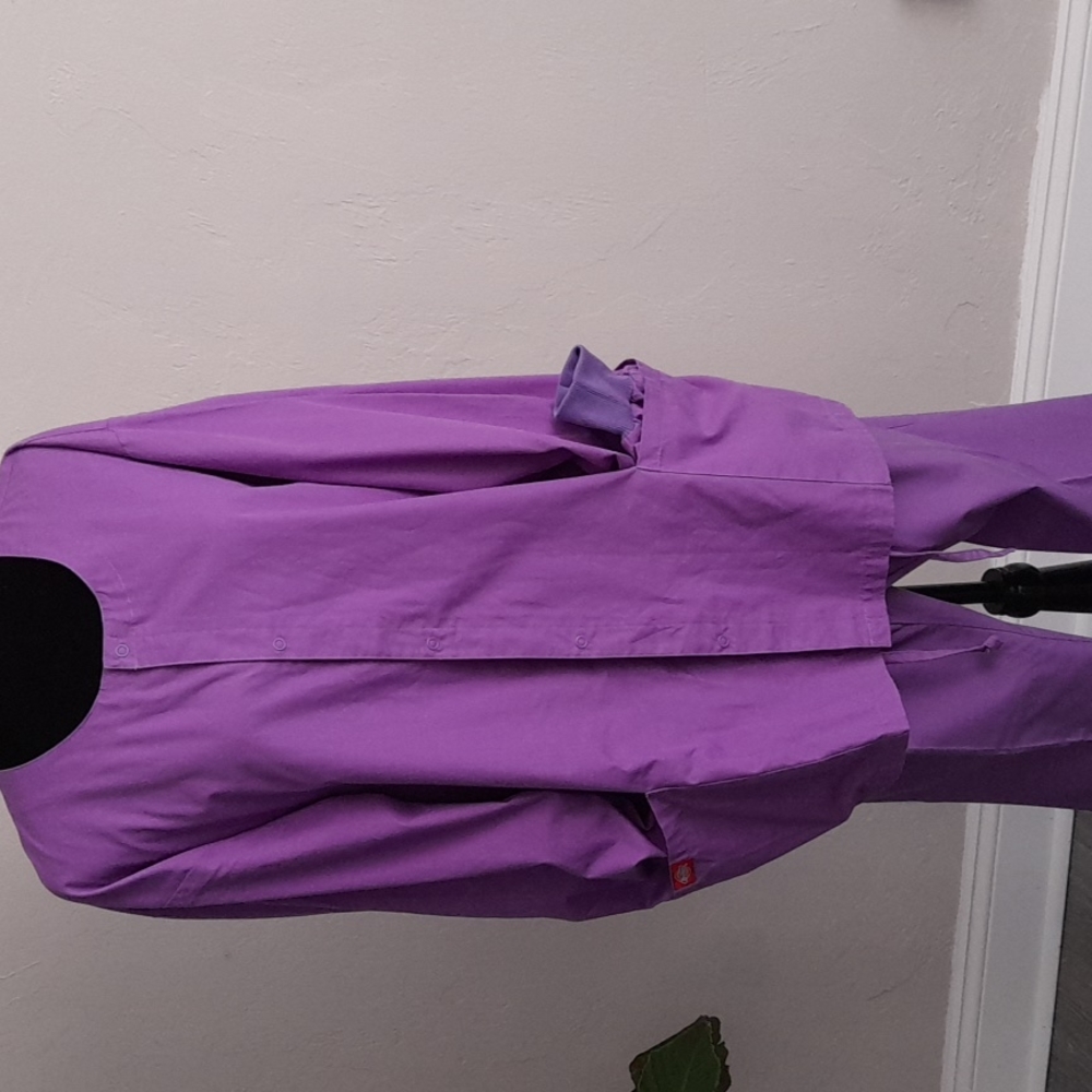 Women 2pc scrub lavender top XL bottom Large